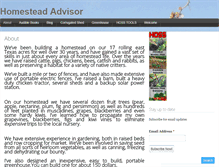 Tablet Screenshot of homesteadadvisor.com